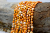 Spiny Oyster Polished 6mm Orange Puffy Coin