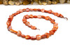 Spiny Oyster Polished 8mm Orange / Peach Heart