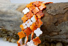 Spiny Oyster Polished 15mm Orange Clover