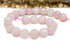 Rose Quartz Polished 18mm Faceted Round