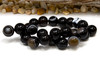 Black Striped Agate with Eye Polished 16mm Round