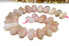 Madagascar Rose Quartz Polished Approx. 14x34mm Center Drilled Point