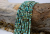 Hubei Turquoise Polished 3mm Faceted Cube