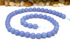 Blue Aragonite Polished 8mm Round - Glow in the Dark