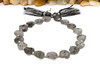 Black Rutilated Quartz Polished 9mm Heart - Diagonal Drilled