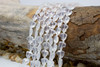 Ice Quartz Polished 9mm Heart - Diagonal Drilled