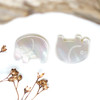 Mother of Pearl A Grade Polished 12x15mm Elephant Bead