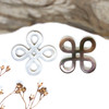 Black Lip Oyster Shell Polished 25mm Open Lacy Flower Bead