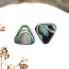 New Zealand Abalone Polished 10mm Triangle Bead