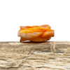 Spiny Oyster Polished 15mm Orange Rose Flower Bead