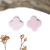 Queen Conch Shell Polished 10mm Natural Pink Clover Bead