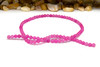 Jade Polished 4mm Round - Dyed Candy Pink