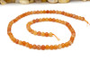 Jade Polished 4mm Round - Dyed Orange Mix