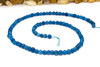 Jade Polished 4mm Round - Dyed Dark Blue Teal