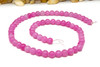 Jade Polished 6mm Round - Dyed Candy Pink