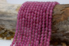 Jade Polished 6mm Round - Dyed Soft Pink Orchid