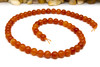 Jade Polished 6mm Round - Dyed Orange Mix