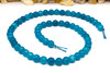 Jade Polished 6mm Round - Dyed Cerulean