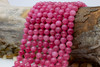 Jade Polished 8mm Round Dyed Cranberry