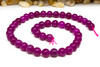 Jade Polished 8mm Round Dyed Vibrant Pink