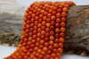 Jade Polished 8mm Round Dyed Orange Mix