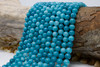 Jade Polished 8mm Round Dyed Medium Teal