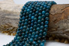 Jade Polished 8mm Round Dyed Quetzel Green