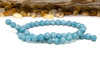 Jade Polished 8mm Round Dyed Blue Skies