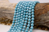 Jade Polished 8mm Round Dyed Blue Skies