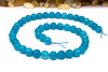 Jade Polished 8mm Round Dyed Cerulean