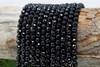 Black Onyx A Grade Polished 6mm Faceted Round - 64 Cut