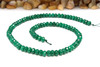 Jade Polished 4x6mm Dyed Dark Green Faceted Rondelle