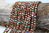 Impression Jasper in Resin Manmade Polished 6mm Multi Color Round