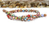 Impression Jasper in Resin Manmade Polished 8mm Multi Color Round