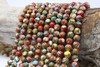 Impression Jasper in Resin Manmade Polished 8mm Multi Color Round