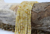Yellow Jade Polished 2x4mm Rondelle