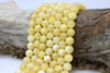 Natural Yellow Jade Polished 10mm Round