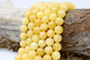 Natural Yellow Jade Polished 12mm Round
