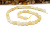 Yellow Jade Polished 8-10mm Oval Nuggets