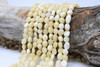 Yellow Jade Polished 8-10mm Oval Nuggets