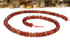 Jade Polished 4x6mm Dyed Terracota Faceted Rondelle
