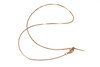 18K Rose Gold Plated Brass 1mm Snake Slide Chain 17" Finished Necklace