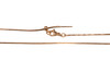 18K Rose Gold Plated Brass 1mm Snake Slide Chain 17" Finished Necklace