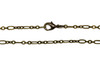 Antique Brass Oval Link Chain 24" Finished Necklace