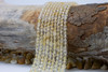 Citrine Polished 4mm Faceted Cube