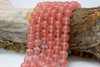 Red Cherry Quartz Polished 12mm Round