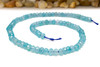 Jade Polished 4x6mm Faceted Rondelle - Dyed Light Teal