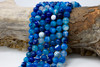 Striped Agate Polished A Grade 10mm Blue Round