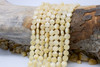 Yellow Jade Polished 8mm Faceted Coin