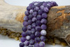 Dogtooth Amethyst Matte 12mm Round